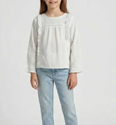 Blouse For Girl - White - MEME