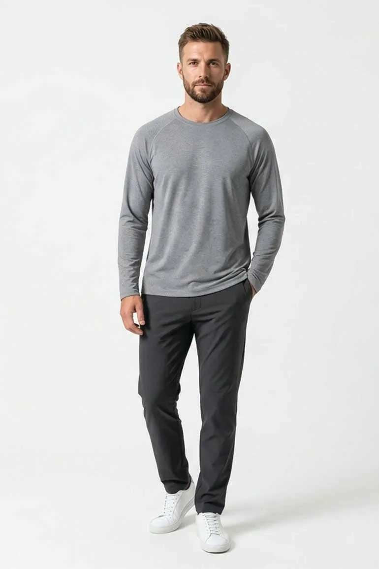 ACTIVEWEAR FULL SLEEVES T-SHIRT FOR MEN