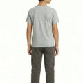 Boys' acorn jogger trousers (back view), elastic cuffs and drawstring waist