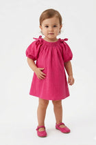 PUFF SLEEVES DRESS FOR BABY GIRLS