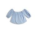  Off Shoulder Top for Women - Coral Blue - New Arrival 