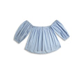 Off Shoulder Top for Women - Coral Blue - New Arrival 