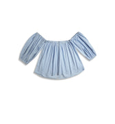 Off Shoulder Top for Women - Coral Blue - New Arrival - MEME