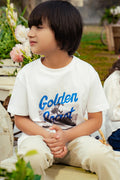 Boy Golden Printed Tshirt