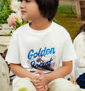 Boy Golden Printed Tshirt 