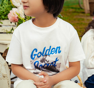 Boy Golden Printed Tshirt 