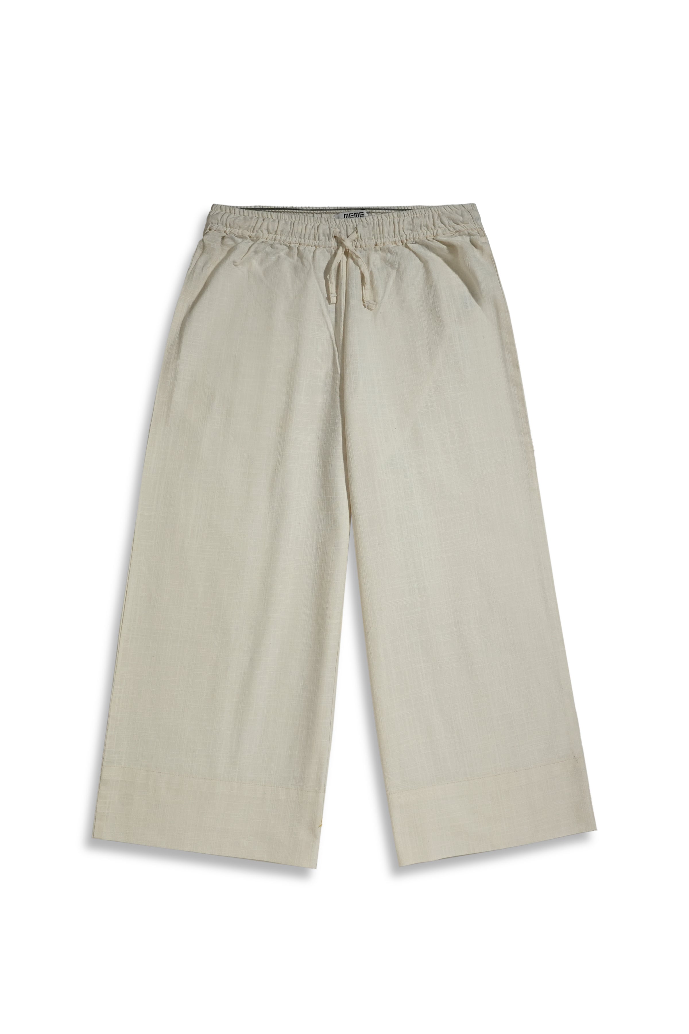 Wide leg solid trouser for Women - Pastel Grey