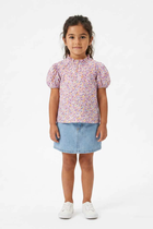 PRINTED PUFF SLEEVE TOP FOR BABY GIRLS