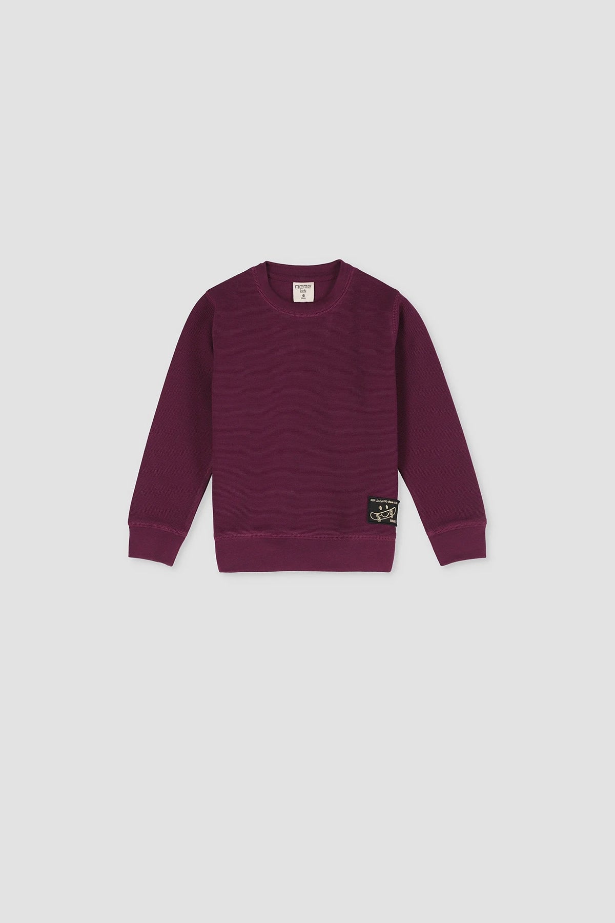 Ribbed Skate Sweatshirt For Boy - Purple