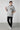 Half Sleeves Hoodie For Men - Light Grey