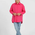 Solid Shirt For Girl - Hot Pink - MEME