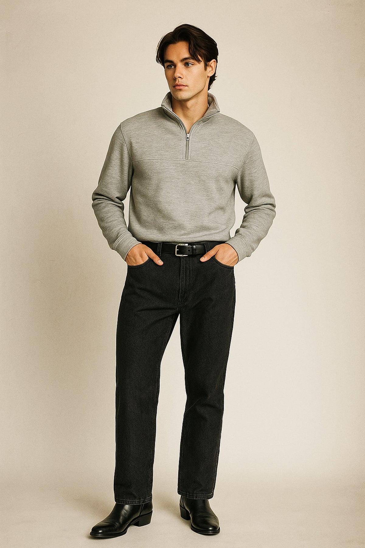 Sweatshirt For Men - Heather Grey