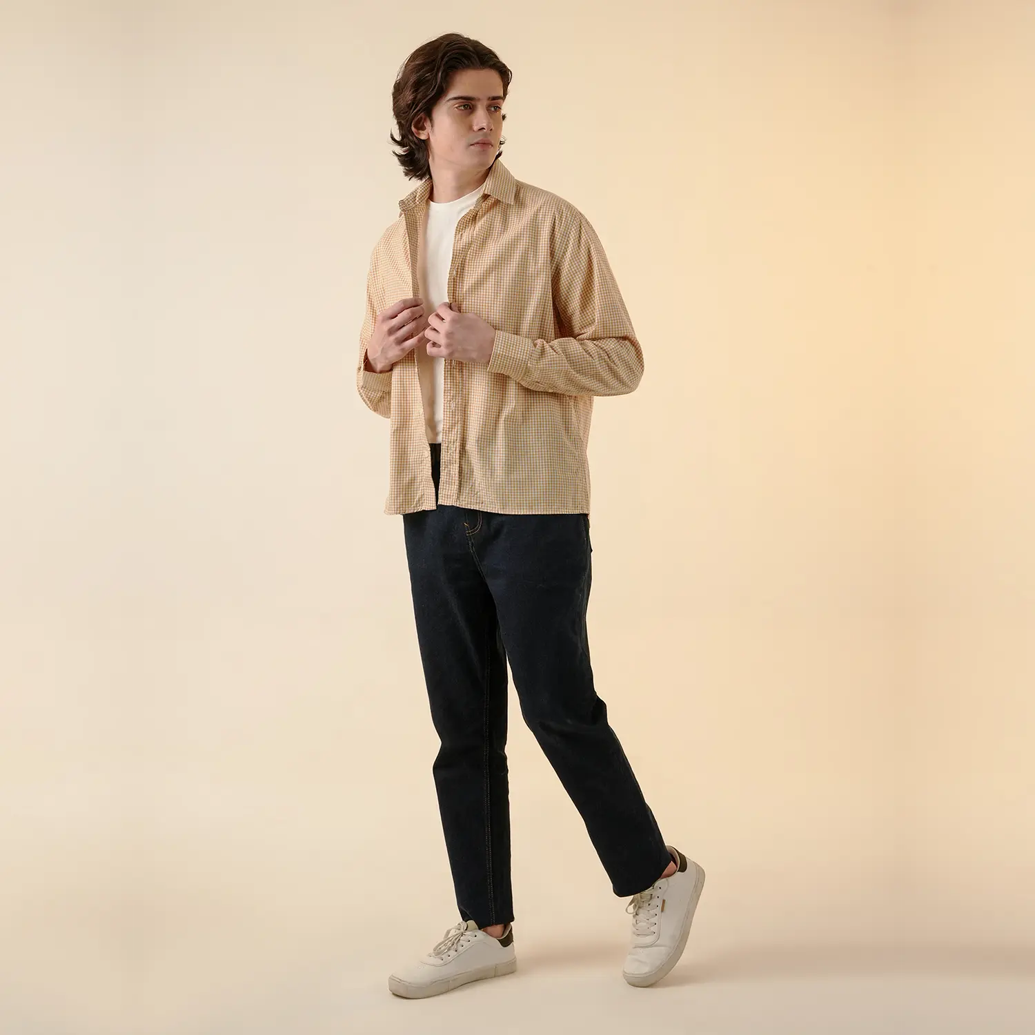 Check Shirt For Men -  Rose Fog