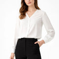 Solid Shirt For Women - White - MEME