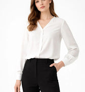 Solid Shirt For Women - White - MEME