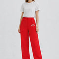 Regular Trouser For Women - Red - MEME