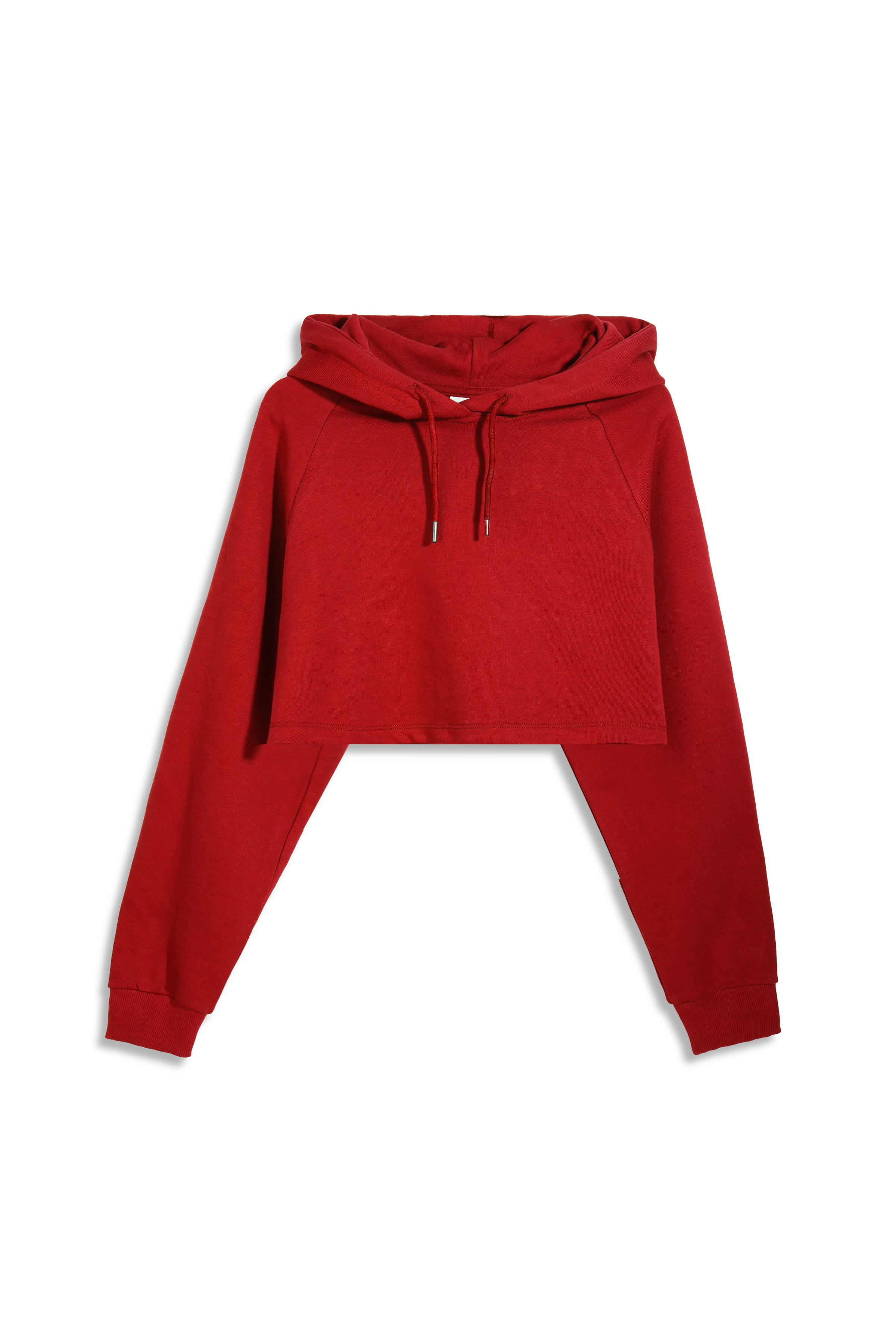 Cropped Hoodie for Women - Cornell Red
