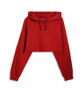 Cropped Hoodie for Women - Cornell Red - MEME
