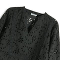 Embroidered Shirt for Women - Black - MEME
