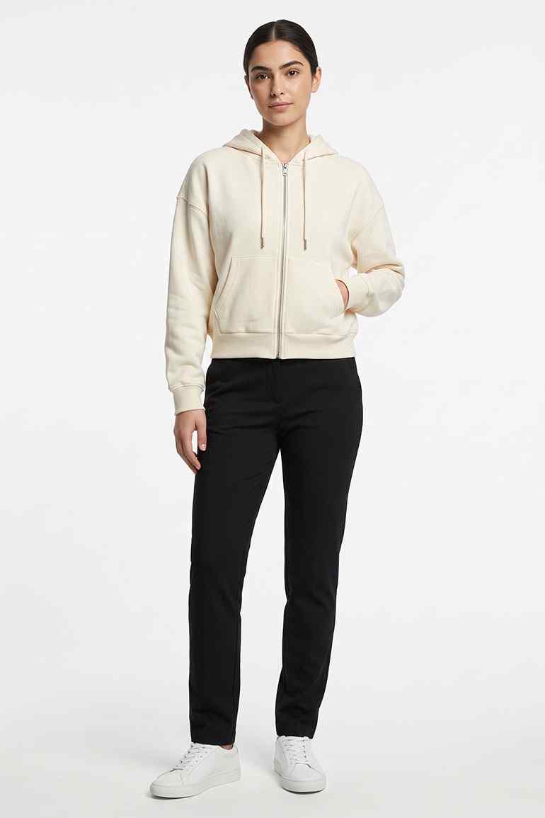 ZIP-UP HOODIE JACKET FOR WOMEN