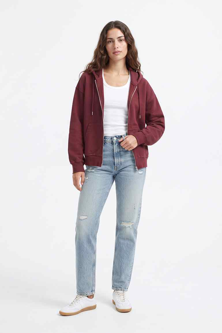 ZIP-UP HOODIE JACKET FOR WOMEN