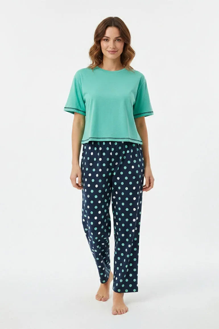 PRINTED PJ SET FOR WOMEN