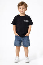 SLOGAN PRINT T-SHIRT FOR BOYS