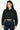 Cropped Shacket For Women - Black
