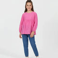 Blouse For Girl - Pink - MEME