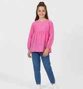 Blouse For Girl - Pink - MEME