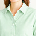 Striped Shirt For Women - Green - MEME