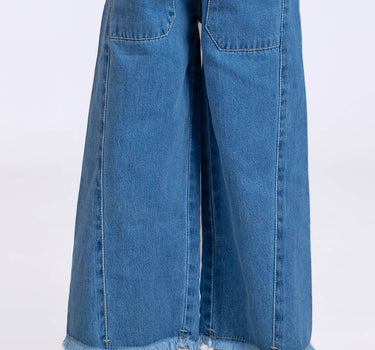 Girls Wide Leg Jeans 