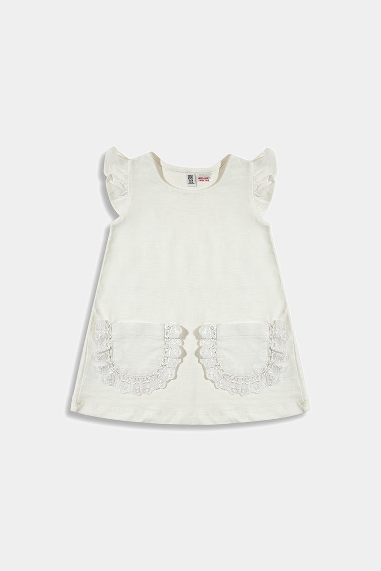 Top for Baby Girl - White