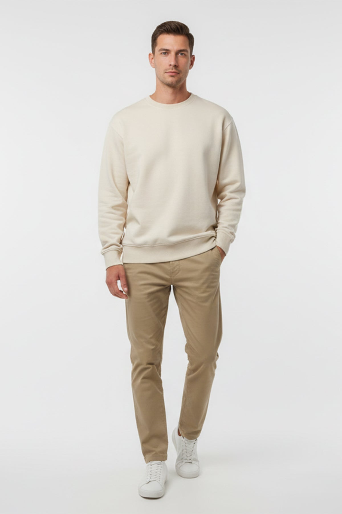 Sweatshirt For Men – White