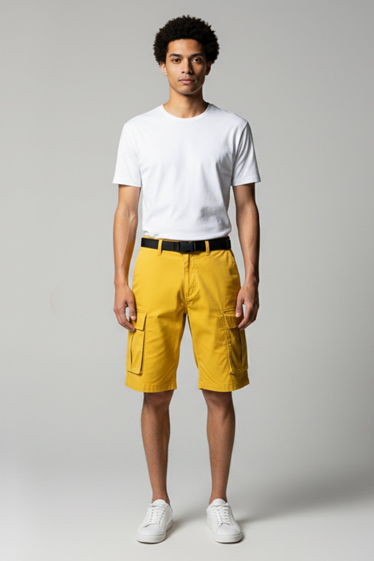 Cargo Pocket Short For Men - Yellow