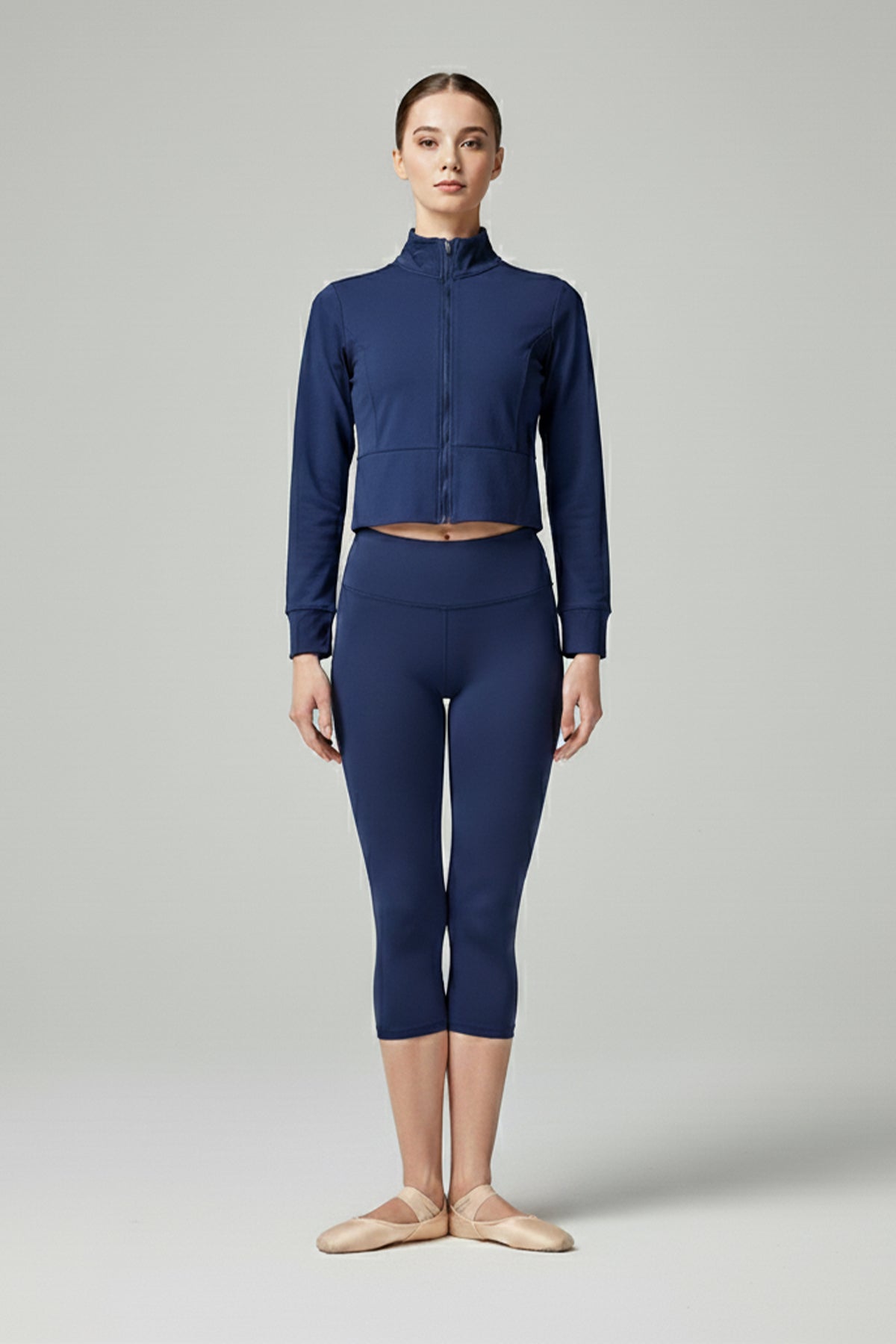 Zip-Up Activewear Jacket For Women – Navy