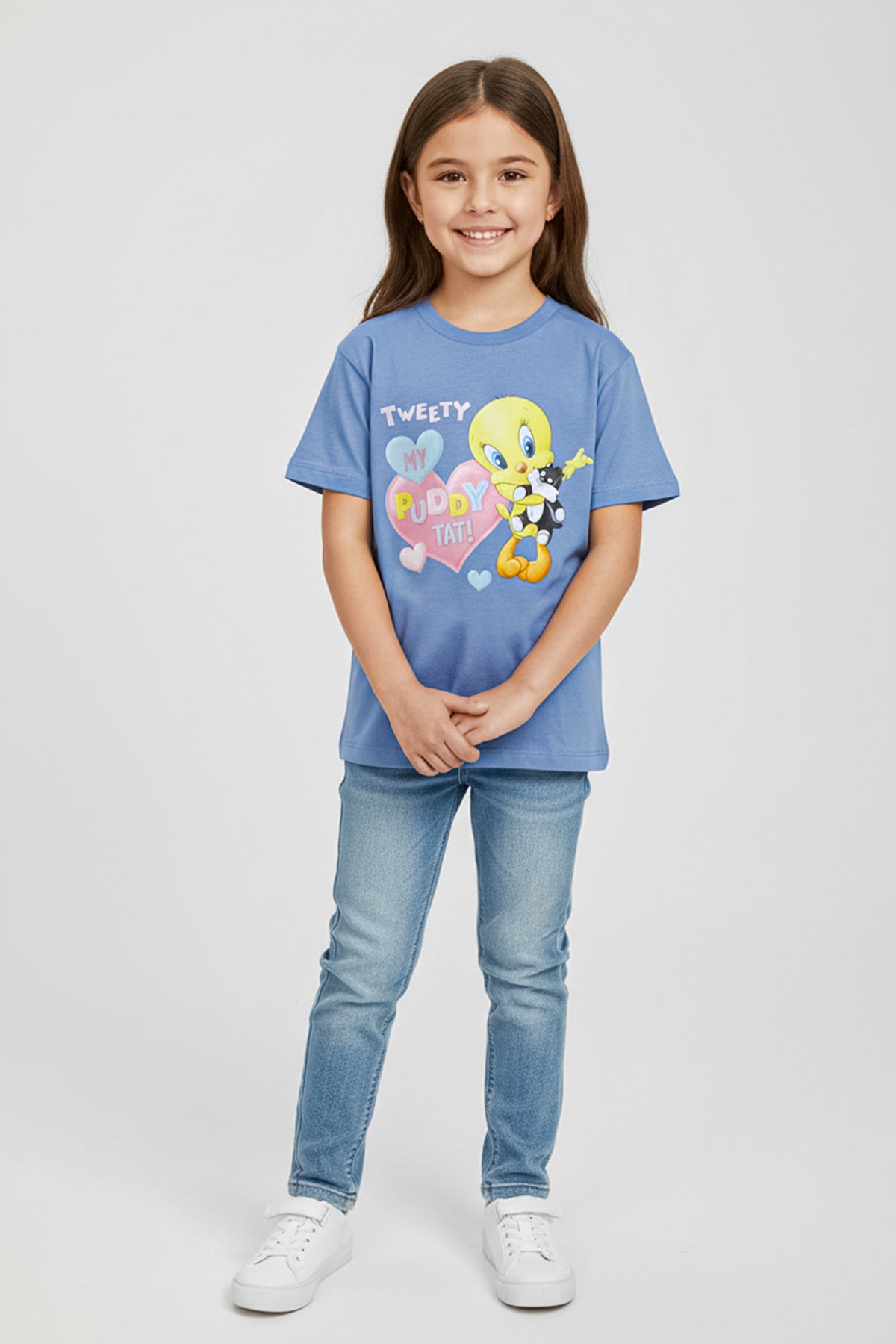 Looney Tunes T-Shirt For Baby Girl - Blue