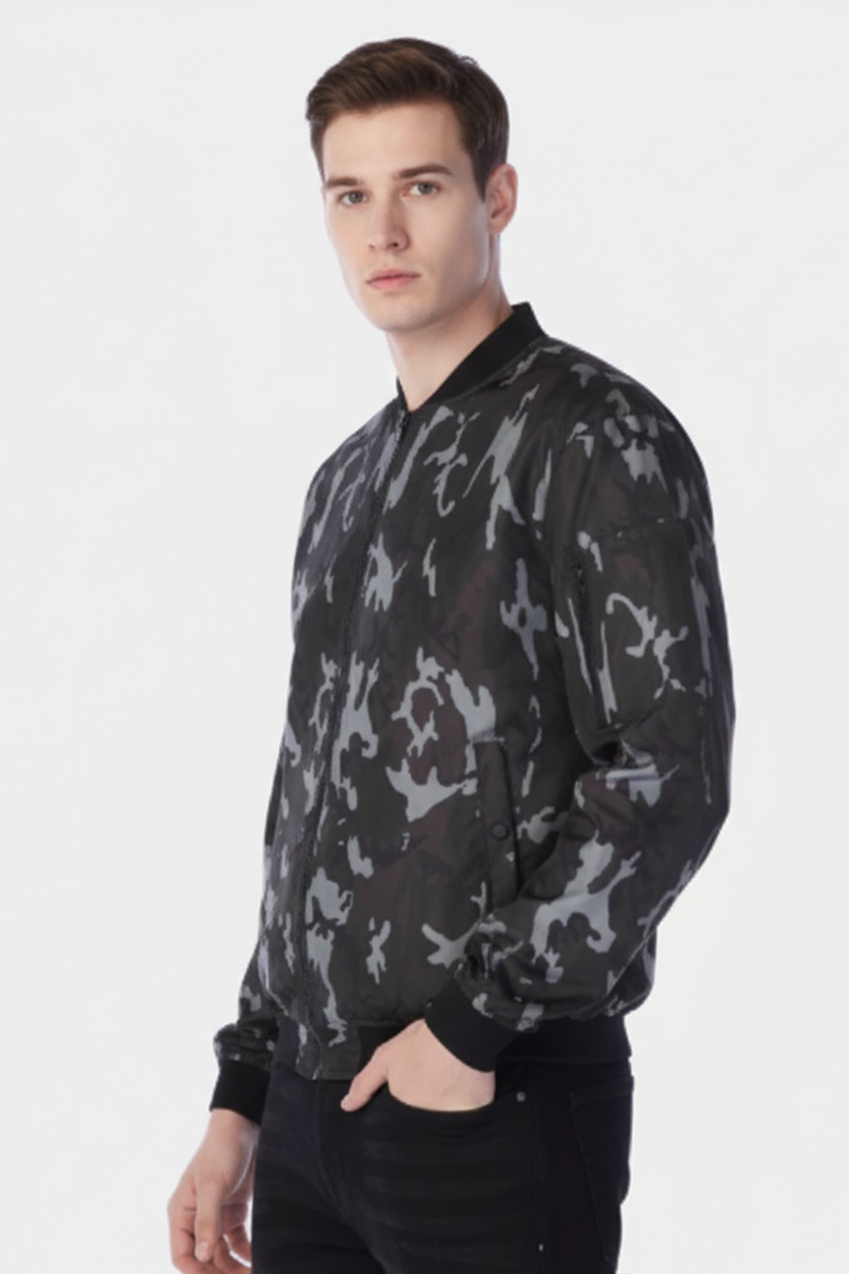 Bomber Jacket For Men - Khaki