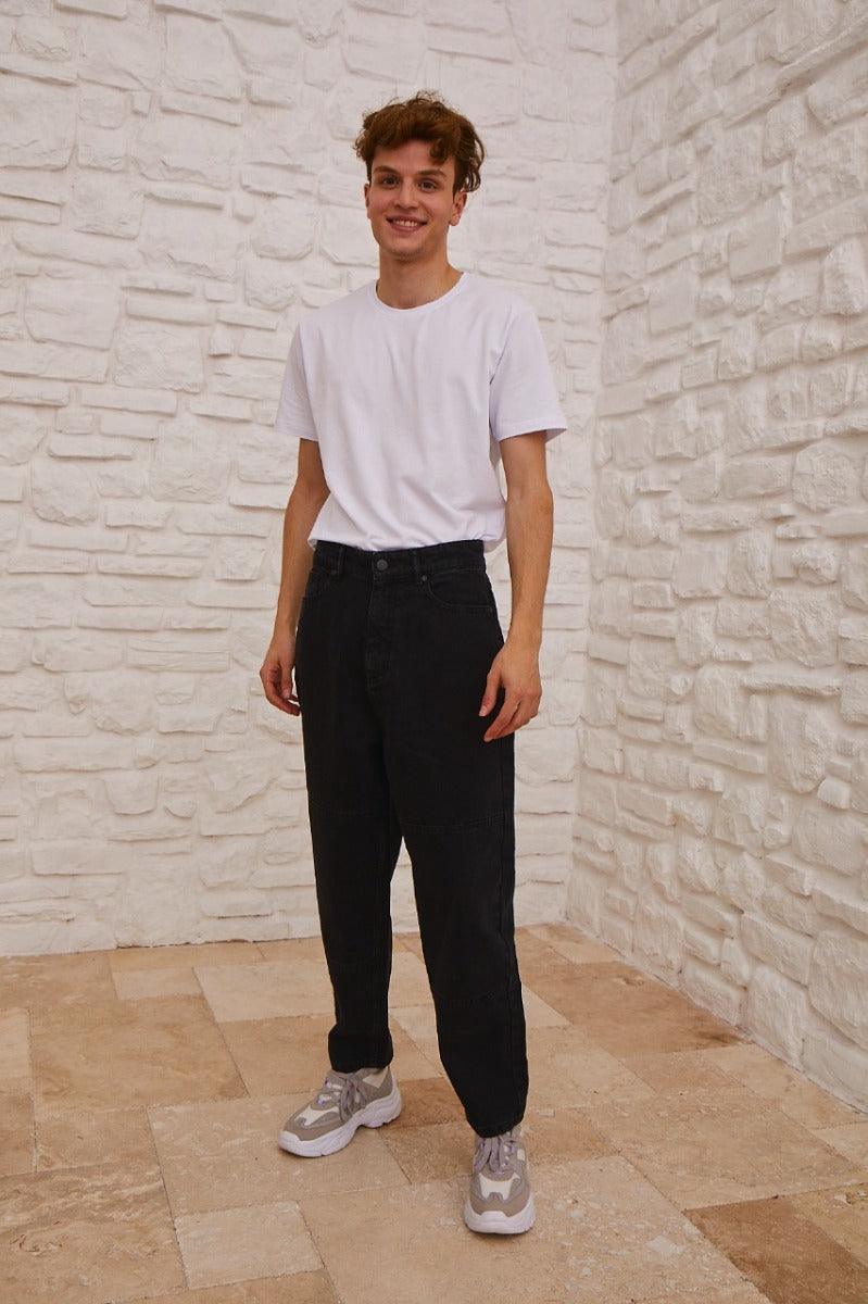 Relaxed Fit Jeans For Men - Black
