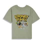 Loony Tunes Crew Neck T-Shirt for Boy - Sage - MEME