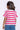 Girls Striped Emoji Tee 