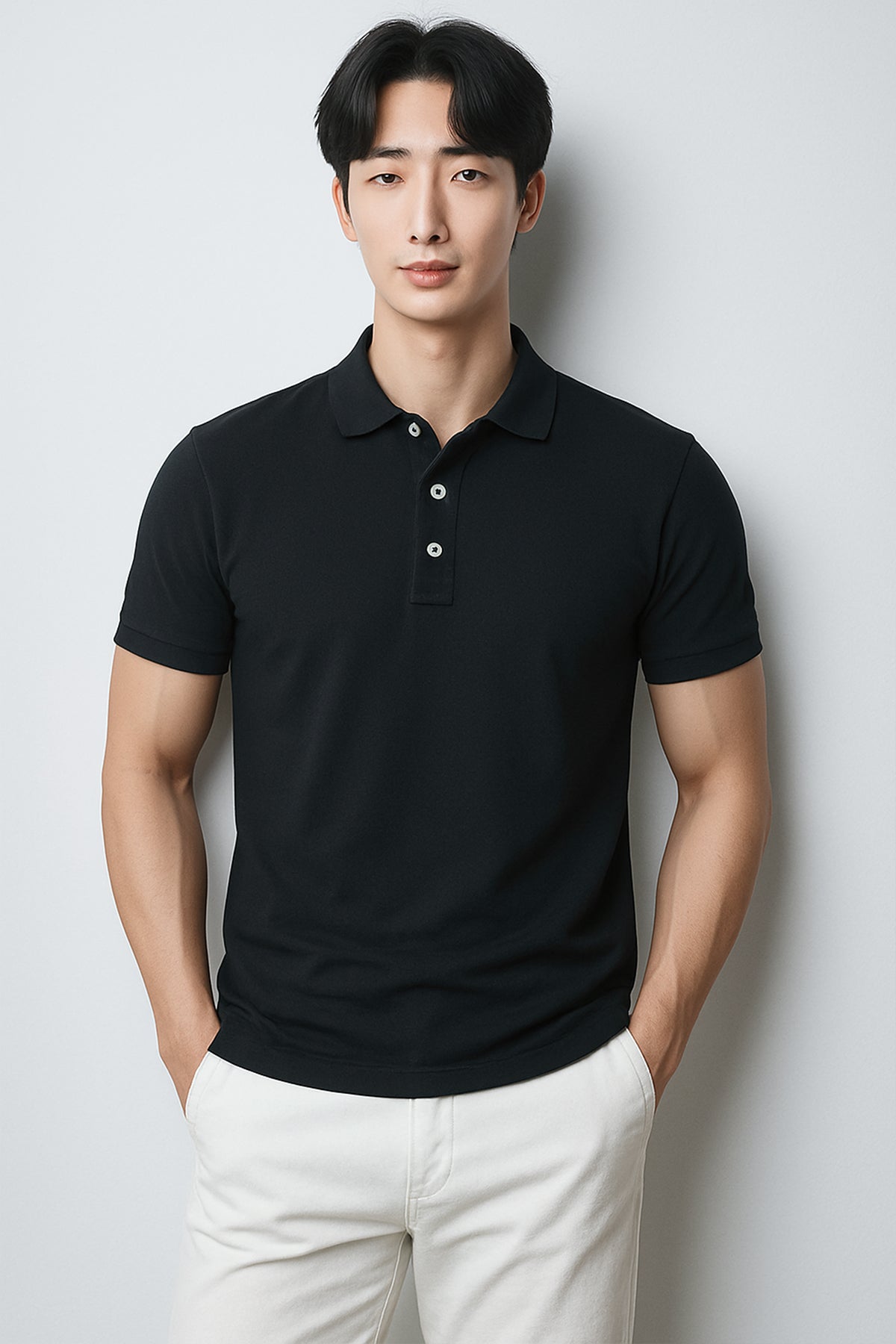 Polo T-Shirt For Men - Black