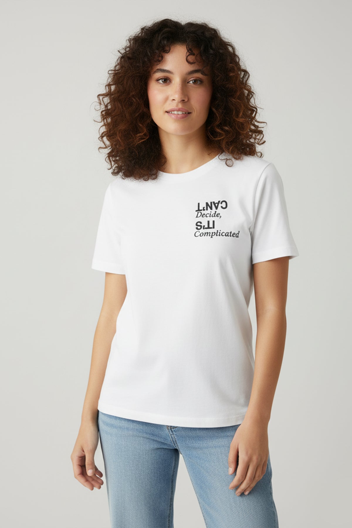 Graphic T-Shirt For Women - White