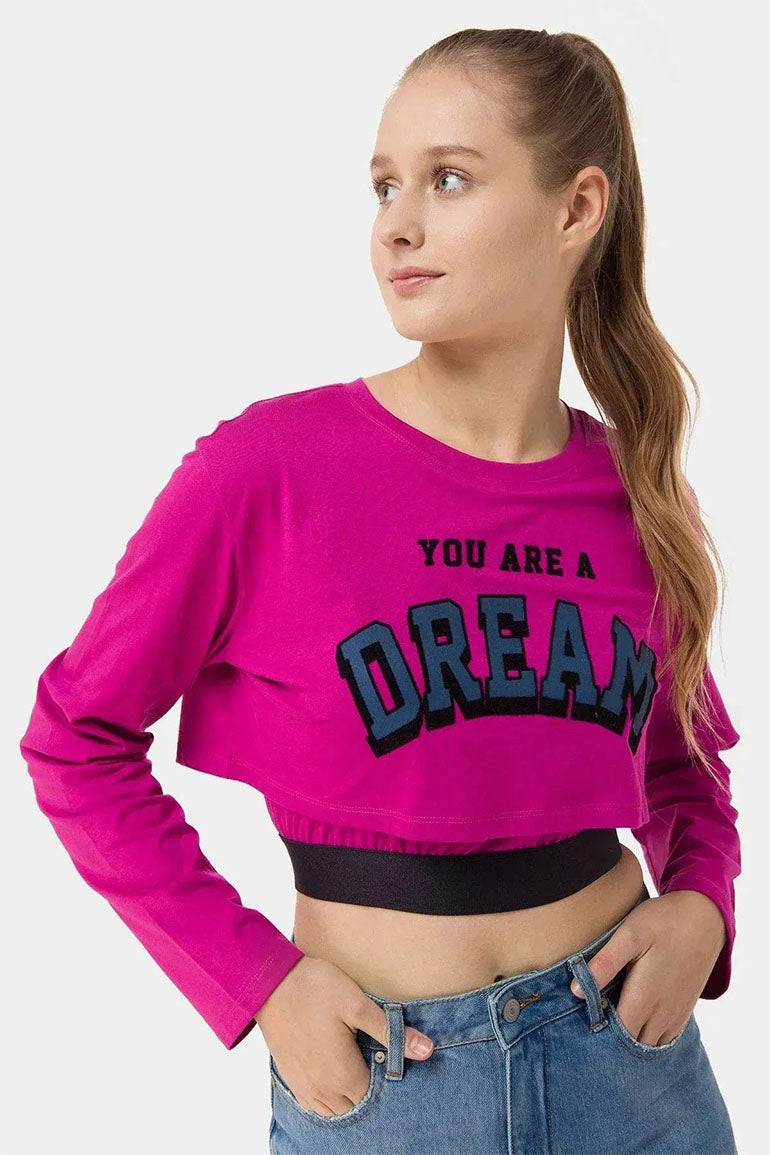 PRINTED LONG SLEEVE T-SHIRT FOR WOMEN