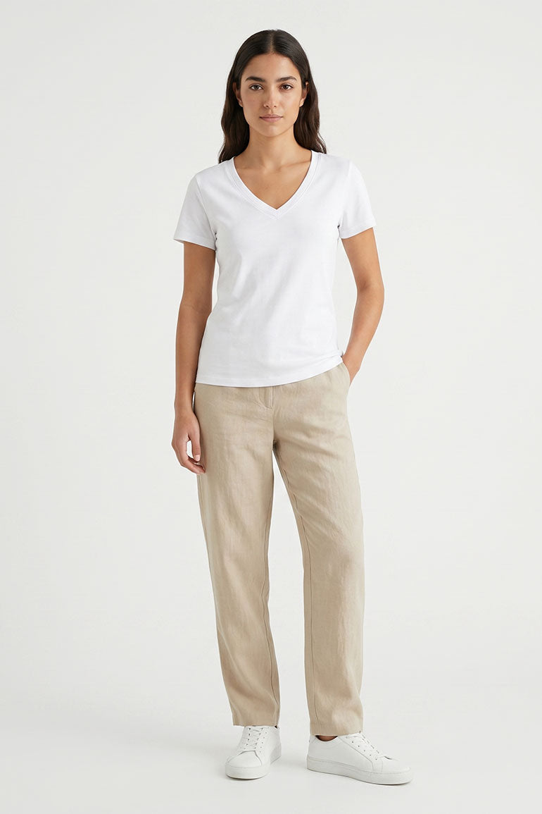 SOLID T-SHIRT FOR WOMEN