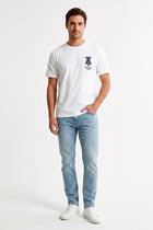 SLOGAN PRINT T-SHIRT FOR MEN