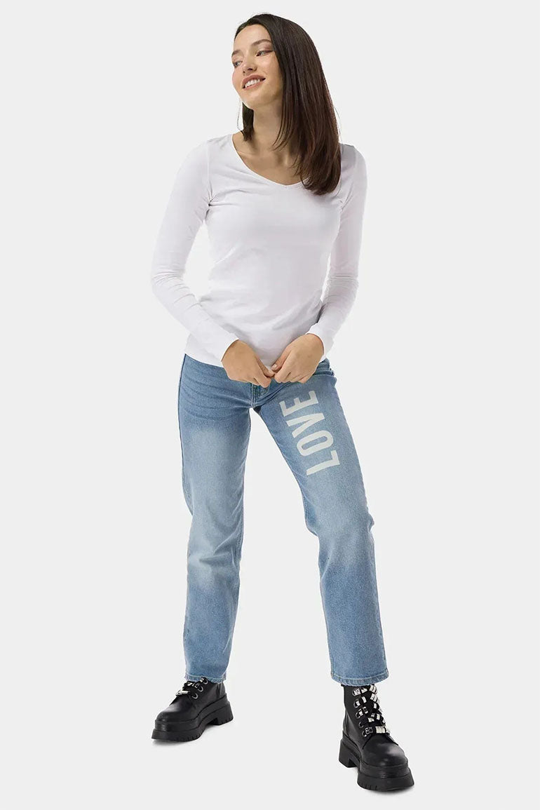 SOLID LONG SLEEVE T-SHIRT FOR WOMEN