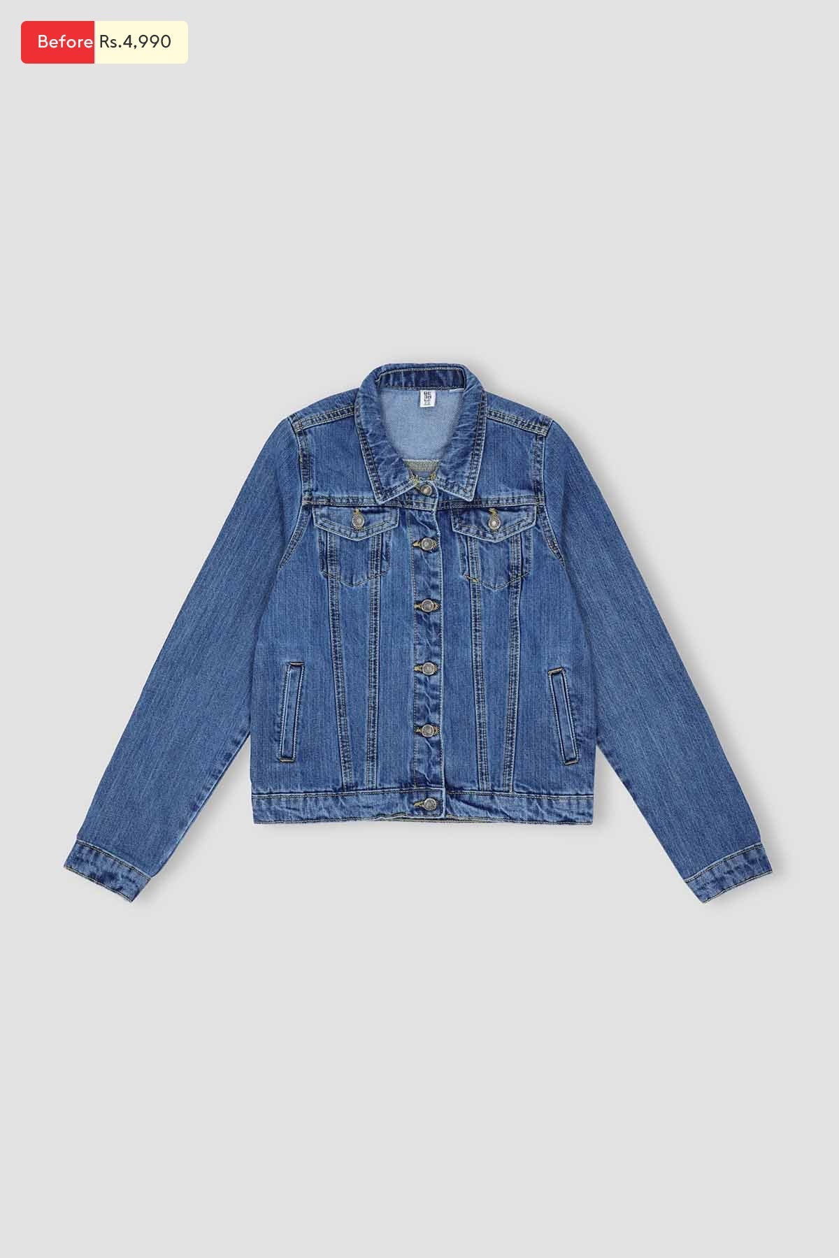 Medium Wash Denim Jacket 