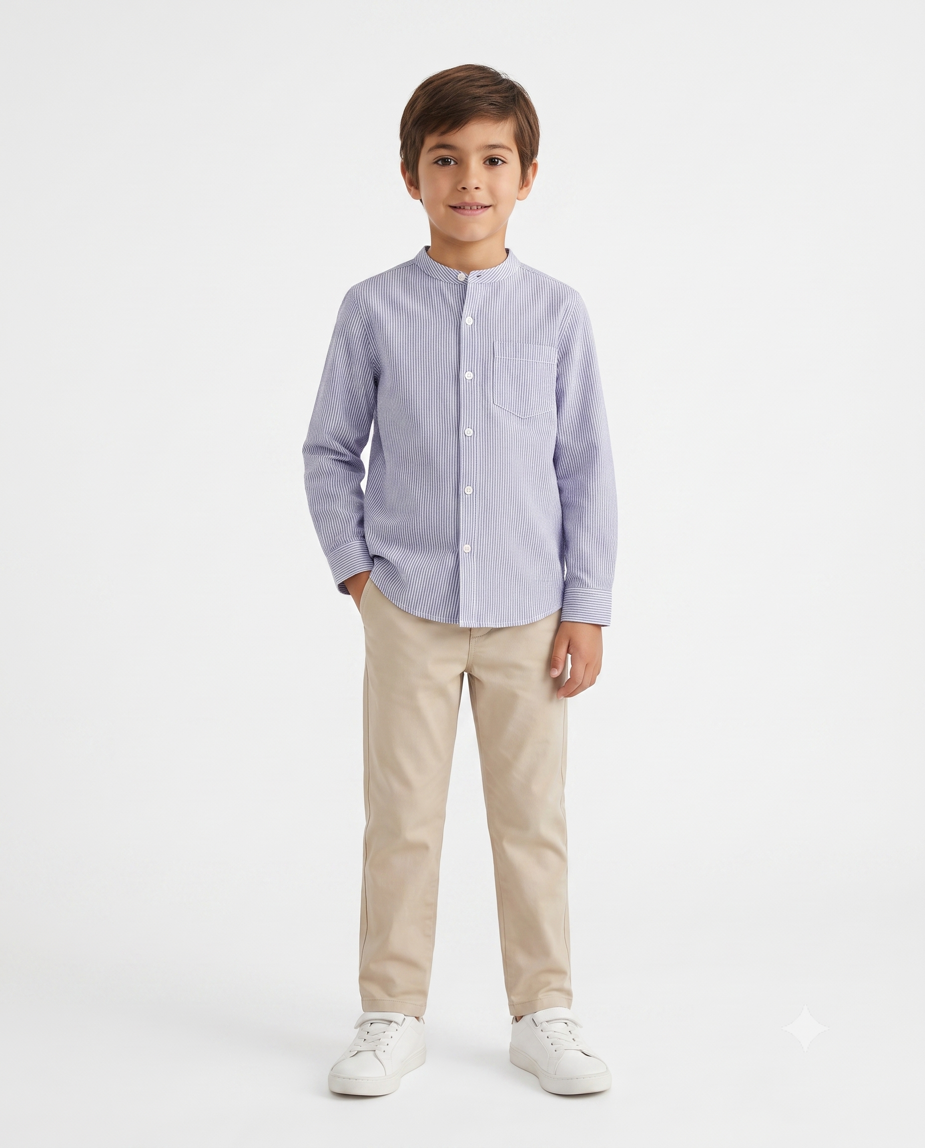 STRIPED BUTTON DOWN SHIRT FOR BOYS