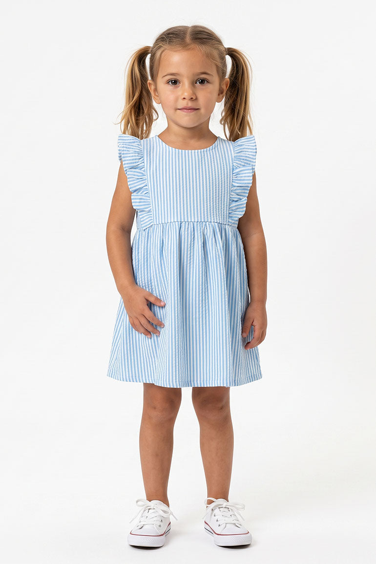 STRIPED DRESS FOR BABY GIRLS